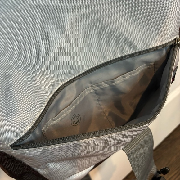 Ranipak Utility Laptop Backpack Flap Top Commute Travel Student Plum Gray - Picture 7 of 11